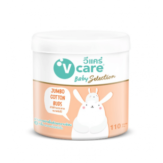 V care วีแคร์ สำลีก้านกระดาษขนาดจัมโบ้ 110 ก้าน