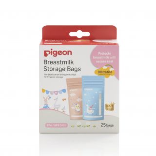 Pigeon พีเจ้น ถุงเก็บน้ำนม ANIMAL ขนาด 180มล. บรรจุ 25ชิ้น